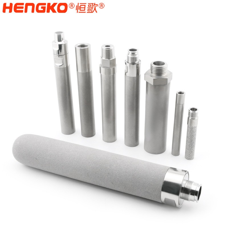 不銹鋼螺紋粉末燒結(jié)濾芯微米級高精度316L材質(zhì)高溫?zé)Y(jié)過濾器